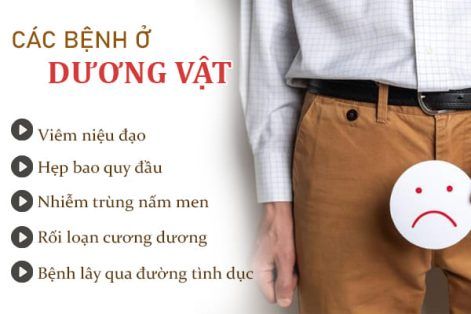 Các bệnh dương vật thường gặp ở nam giới