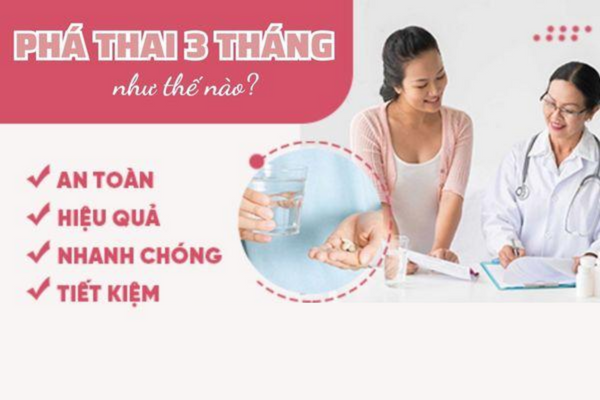 Phá thai 3 tháng có được không?