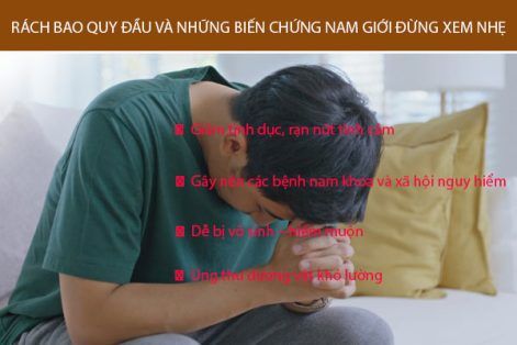 Rách bao quy đầu và những biến chứng nam giới đừng xem nhẹ